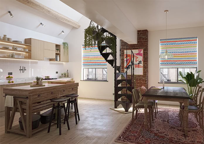 Bohemian, Brights - Motorised Roman Blind - Image 6